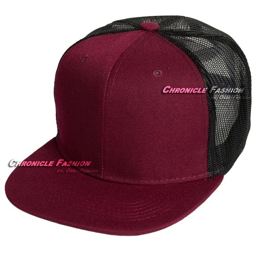 Men flat brim trucker - brim, mesh